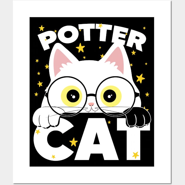 Potter Cat 2 Wall Art by TarikStore